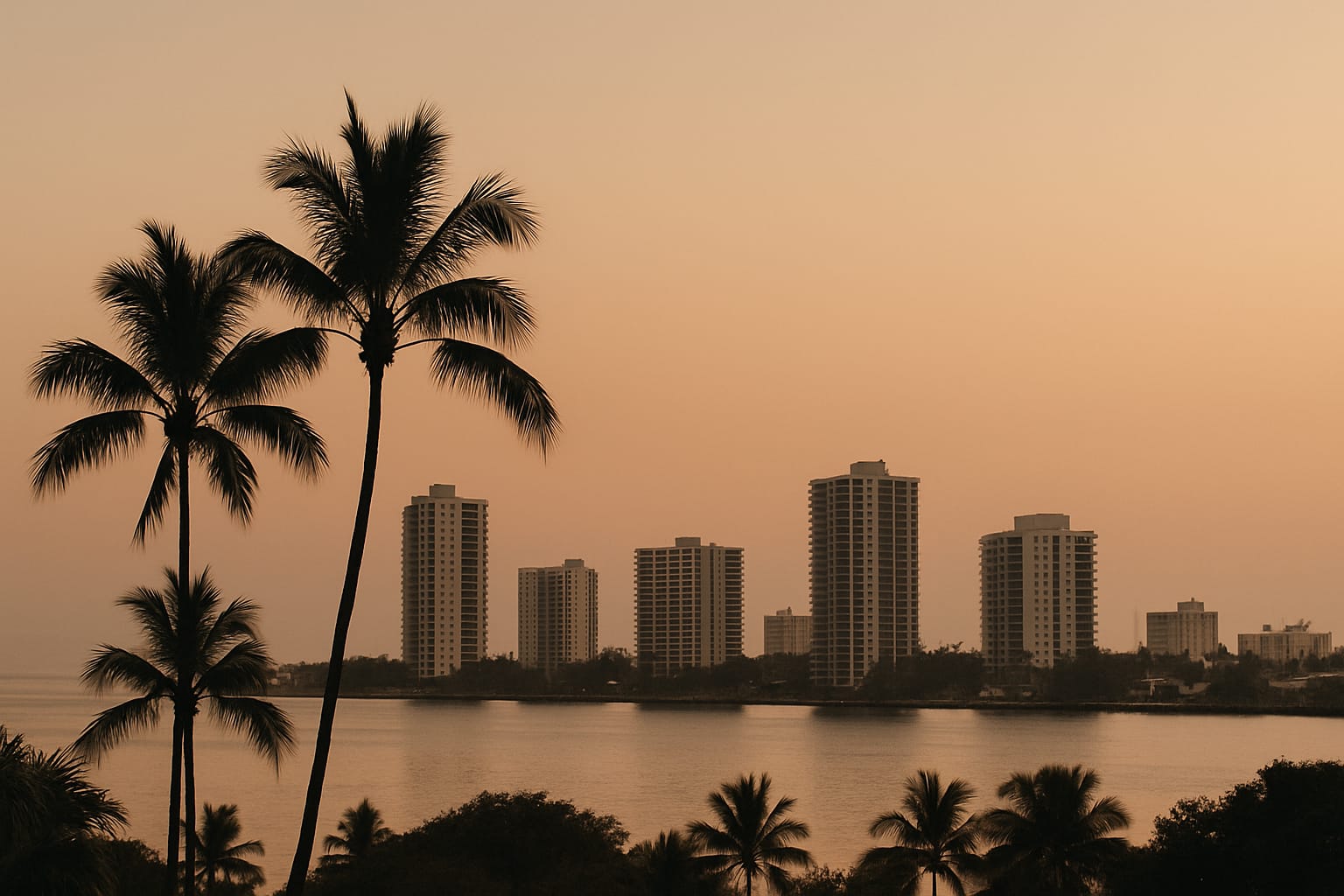 Costa de Florida que representa nuestros servicios de diseño web en todo el estado